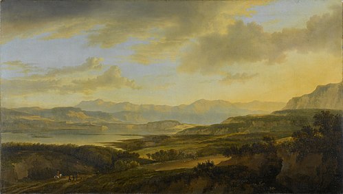 The Lake of Zurich, 1660, Jan Hackaert