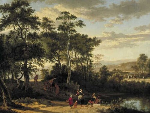 Italian Landscape, 1658, Jan Hackaert