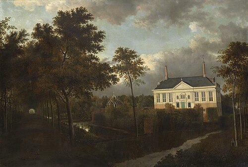 Estate Reigersburg in the Watergraafsmeer, 1661, Jan Hackaert