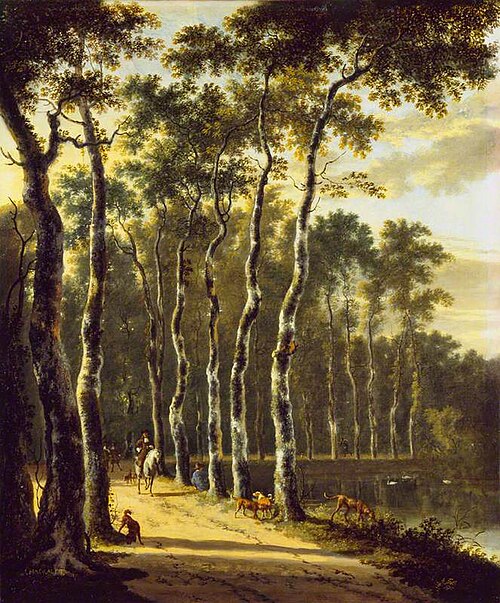 An Avenue in a Wood, 1675, Jan Hackaert