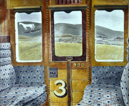 Eric Ravilious - Train Landscape, 1940, Eric Ravilious