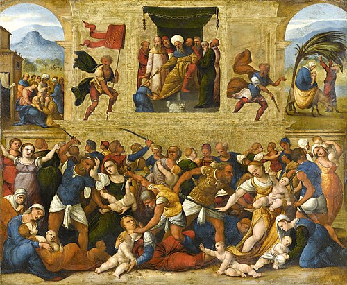 Massacre of the Innocents in Bethlehem, 1520, Ludovico Mazzolino