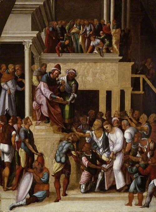 Christ before Pilate, 1530, Ludovico Mazzolino