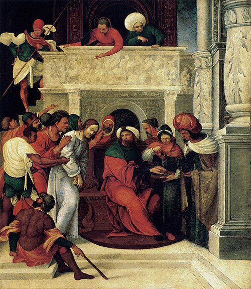 Christ before Pilate, 1520, Ludovico Mazzolino