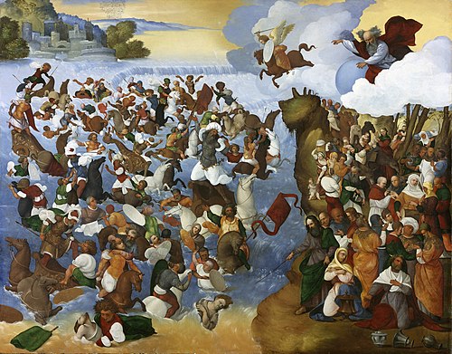 The Crossing of the Red Sea, 1521, Ludovico Mazzolino
