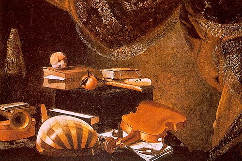 Still Life with Musical Instruments, , Evaristo Baschenis