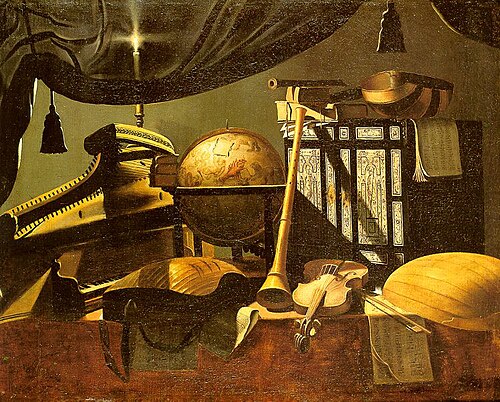 Stilleben mit Musikinstrumenten, , Evaristo Baschenis