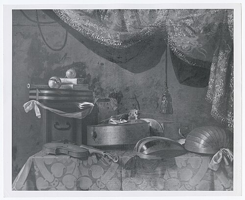 Nature morte des instruments de musique, 1625, Evaristo Baschenis