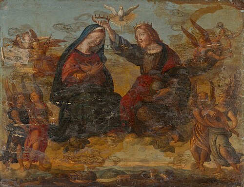 The Coronation of virgin Mary, 1545, Girolamo da Santa Croce