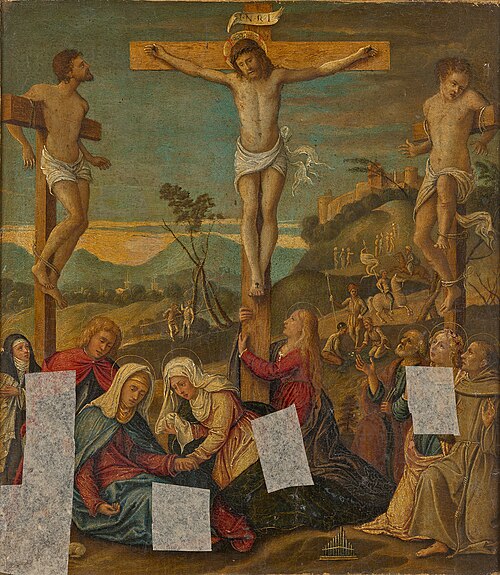 The Crucifixion of Christ, , Girolamo da Santa Croce