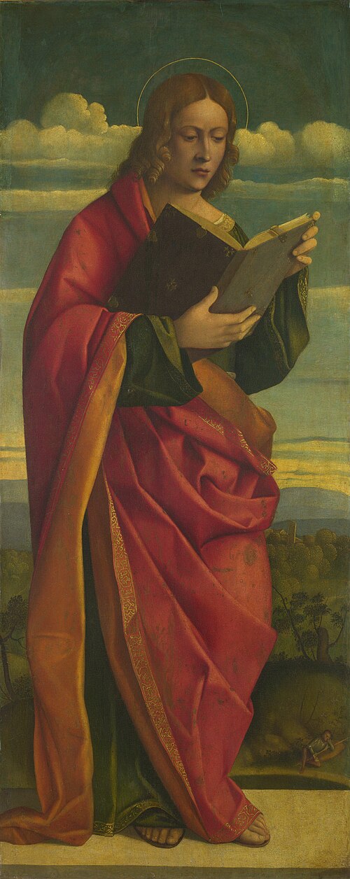 A Youthful Saint Reading, 1518, Girolamo da Santa Croce