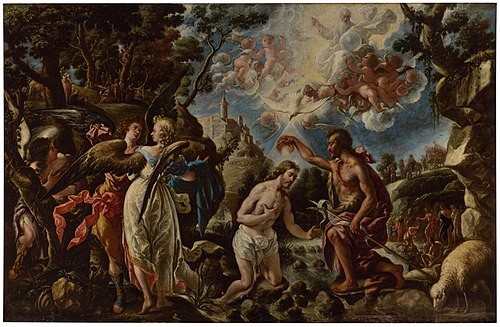 El Bautismo de Cristo, 1700, Juan de Pareja