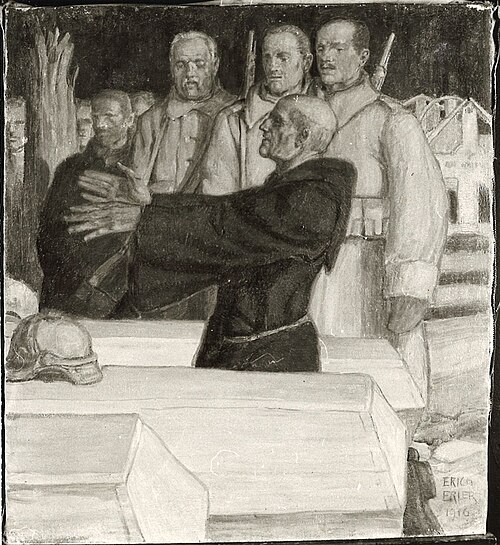 Morgenrot (Soldatenbegräbnis), 1916, Erich Erler