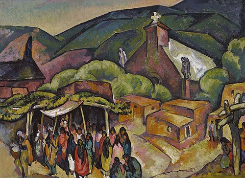 Feast Day: San Juan Pueblo, 1921, William Penhallow Henderson