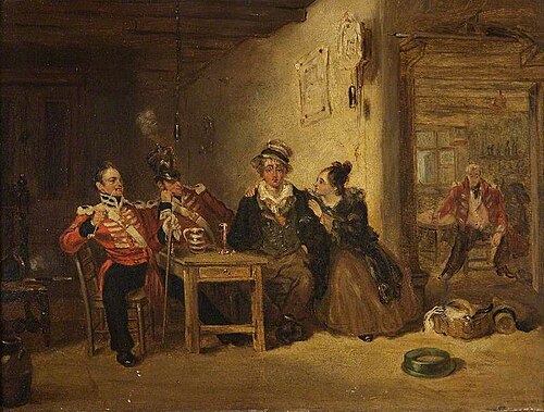 Taking the King's Shilling or 'The Recruit', , Henry Liverseege