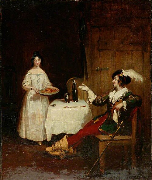 Sir Piercie Shafton and Mysie Happer, 1831, Henry Liverseege