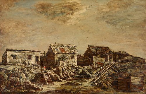 Shanties, Seventh Avenue And Fifty-fifth Street, , Ralph Albert Blakelock