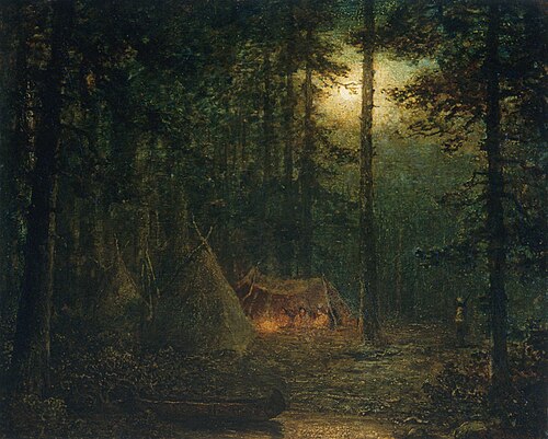 Canadian Indian Hunters, 1881, Ralph Albert Blakelock