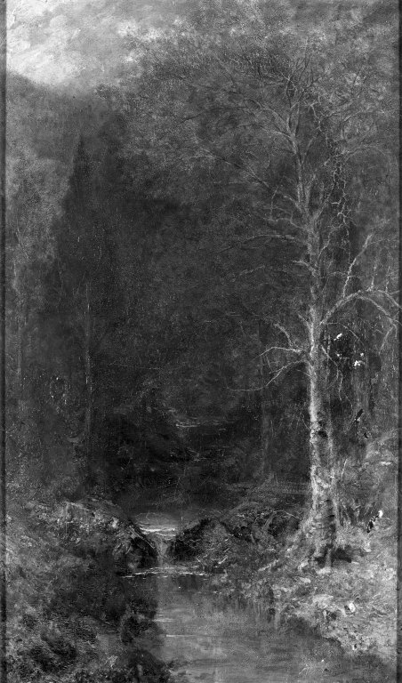 Forest Scene with Pool, 1889, Ralph Albert Blakelock