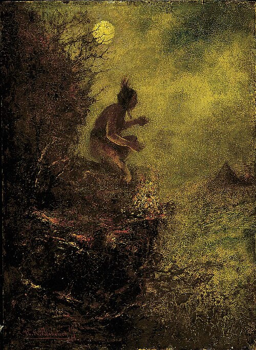 The Signal Fire, 1887, Ralph Albert Blakelock