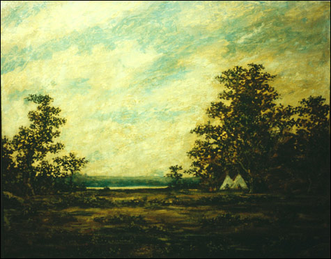 Indian Encampment, 1870, Ralph Albert Blakelock