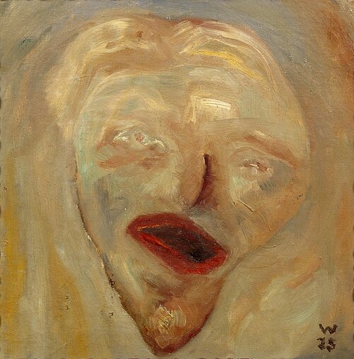 Serlf portrait of Erich Wichman (1890-1929), 1925, Erich Wichmann