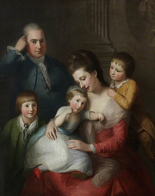 Bartholomew Ruspini (1728–1813), Chevalier, with Family, 1775, Nathaniel, I Hone