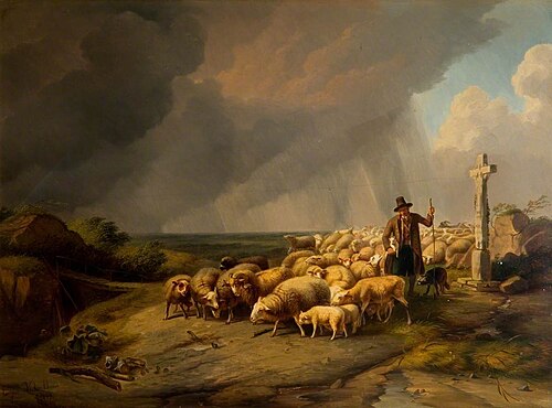 Gathering the Flock, 1839, Eugène Verboeckhoven