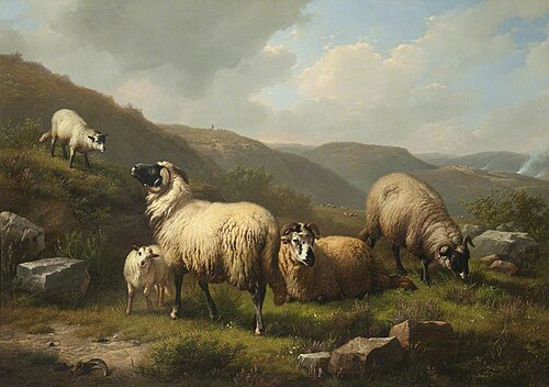 Landscape with Sheep, 1862, Eugène Verboeckhoven