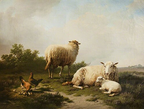 Landscape with Sheep, 1867, Eugène Verboeckhoven