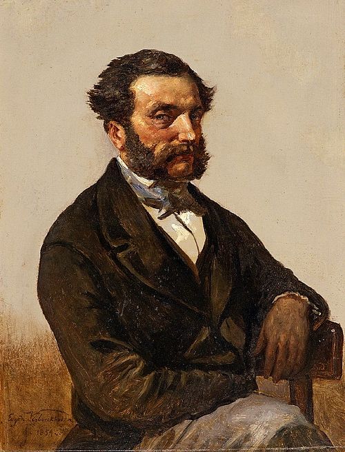 Auto-portrait, 1854, Eugène Verboeckhoven
