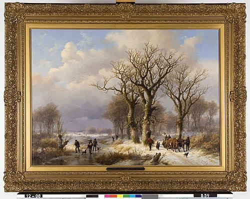 Winters bosgezicht, 1863, Eugène Verboeckhoven