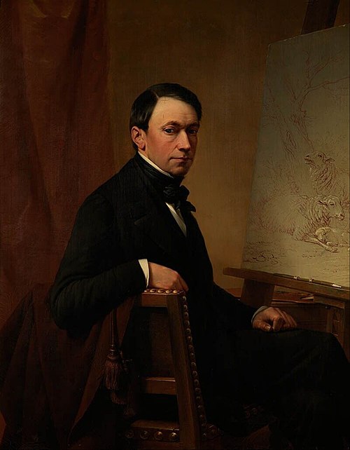 Self Portrait, 1854, Eugène Verboeckhoven