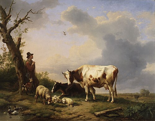 Paysage avec animaux, 1846, Eugène Verboeckhoven