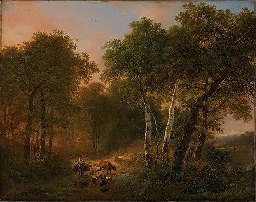 Wood Landscape with Animals, 1836, Eugène Verboeckhoven