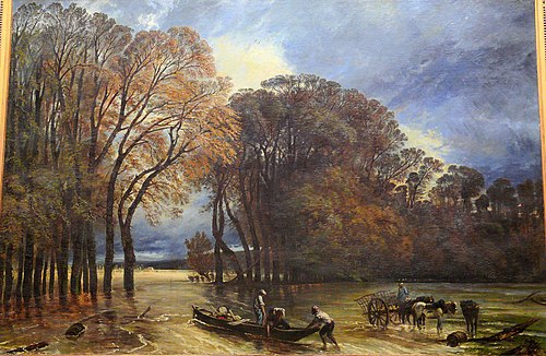 L'Inondation de Saint-Cloud, 1855, Paul Huet