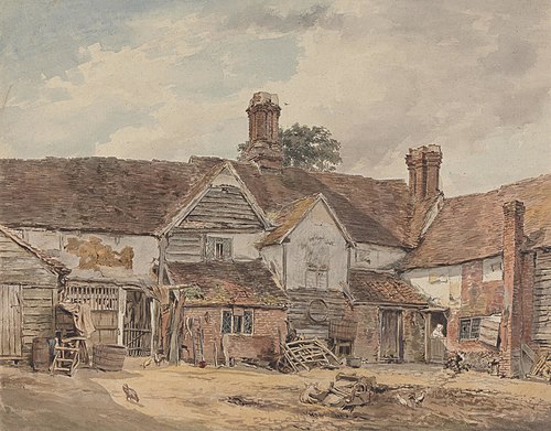 Old Farm Buildings, 1817, William Henry Hunt