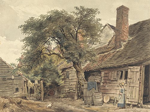 Backyard of a Cottage, 1817, William Henry Hunt