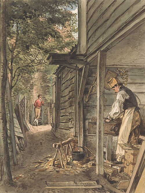 Dr. Munro's Carpenter at Work, 1815, William Henry Hunt
