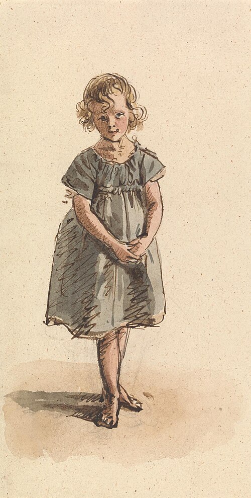 Young Girl Standing Barefoot, 1820, William Henry Hunt