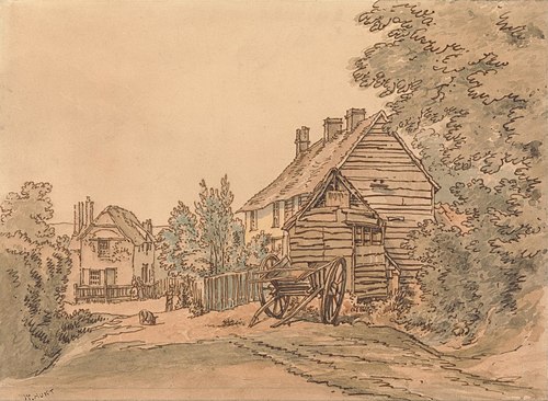 A Street in a Country Village, 1815, William Henry Hunt