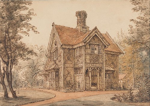 A Lodge at Cassiobury, 1820, William Henry Hunt