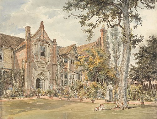 The Lecture House, Watford, 1820, William Henry Hunt