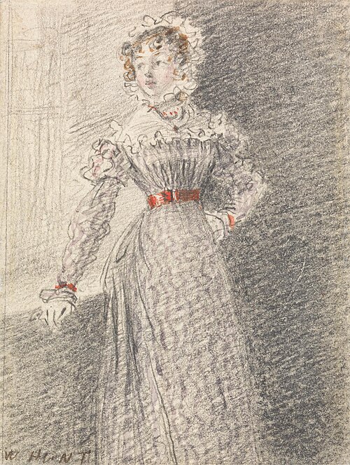 Girl in a Red Belt, 1830, William Henry Hunt