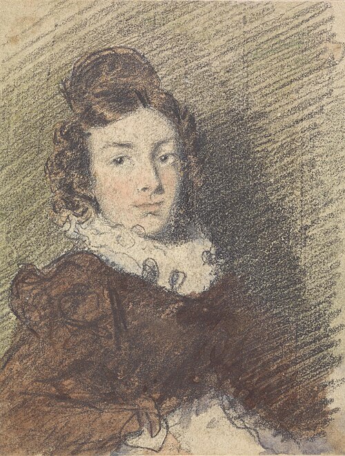 Portrait Study of a Girl, 1823, William Henry Hunt