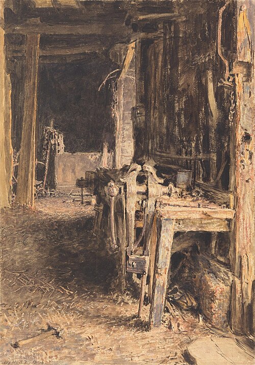 Barn Interior, 1836, William Henry Hunt