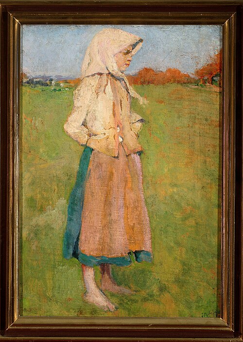 Village girl, 1894, Józef Mehoffer