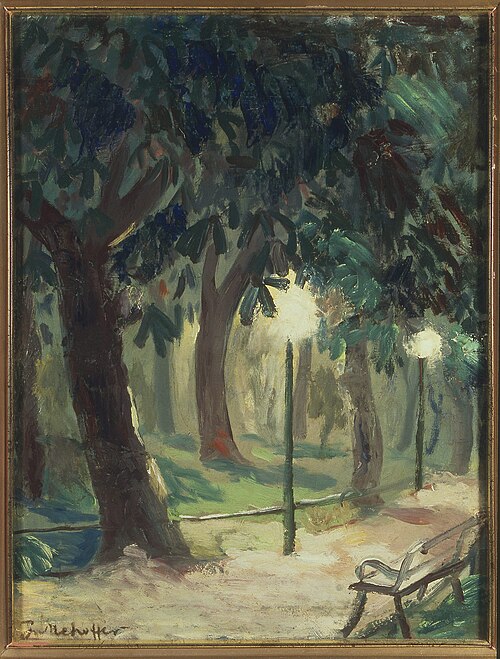Planty Park in Kraków, 1898, Józef Mehoffer