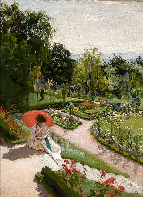 Red Umbrella, 1917, Józef Mehoffer