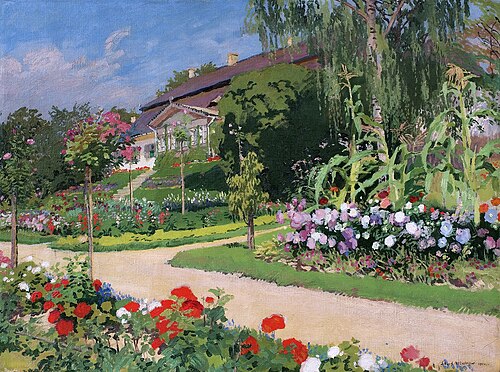 Dworek i ogród w Jankówce, 1914, Józef Mehoffer